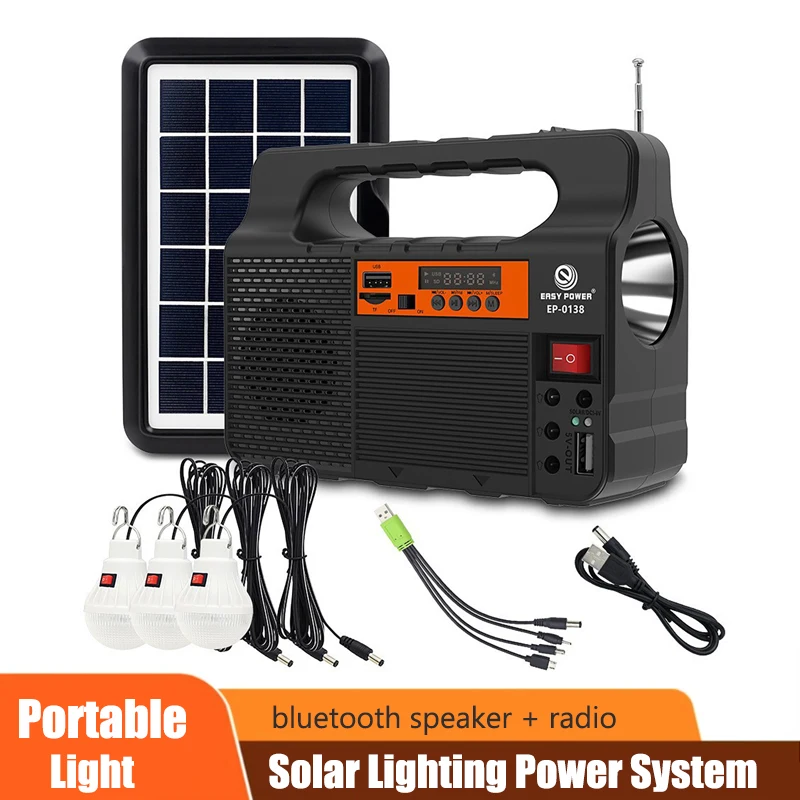 Solar Lantern Camping Collapsible - Outdoor Portable Solar Lighting System Power