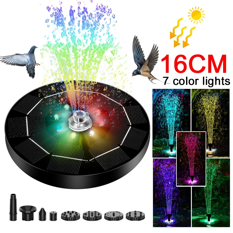 Solar Ground Light Driveway - Fountain Light 7 Colors LED Light