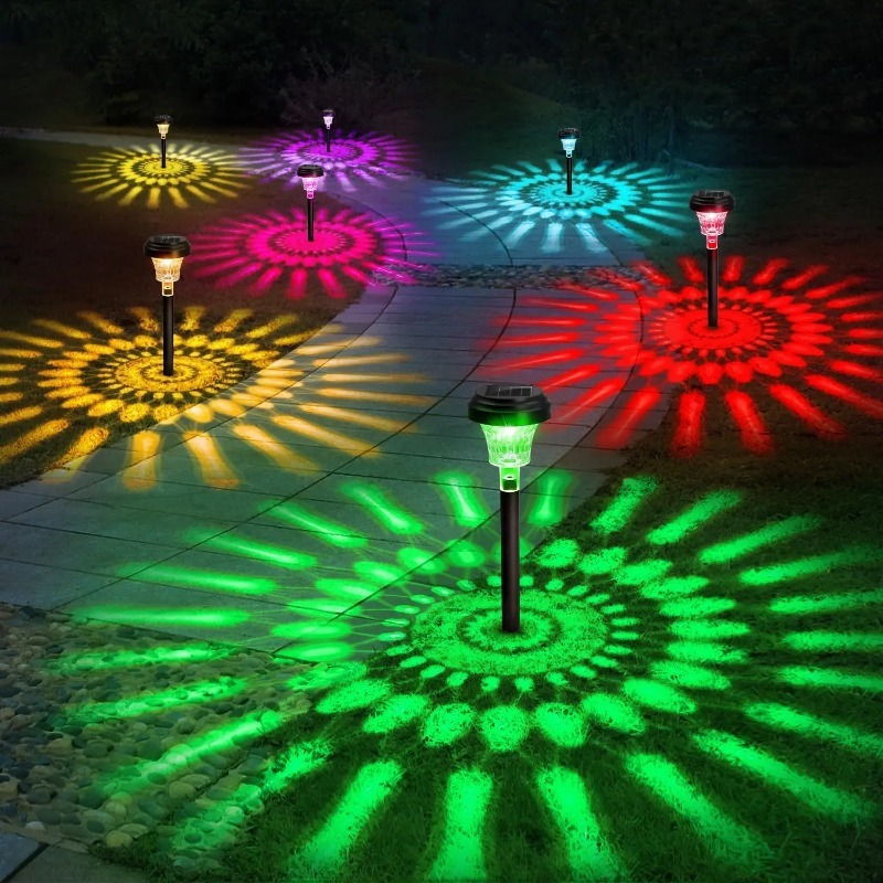 Solar Garden Light Dusk To Dawn - Color Changing Solar Path Light IP67