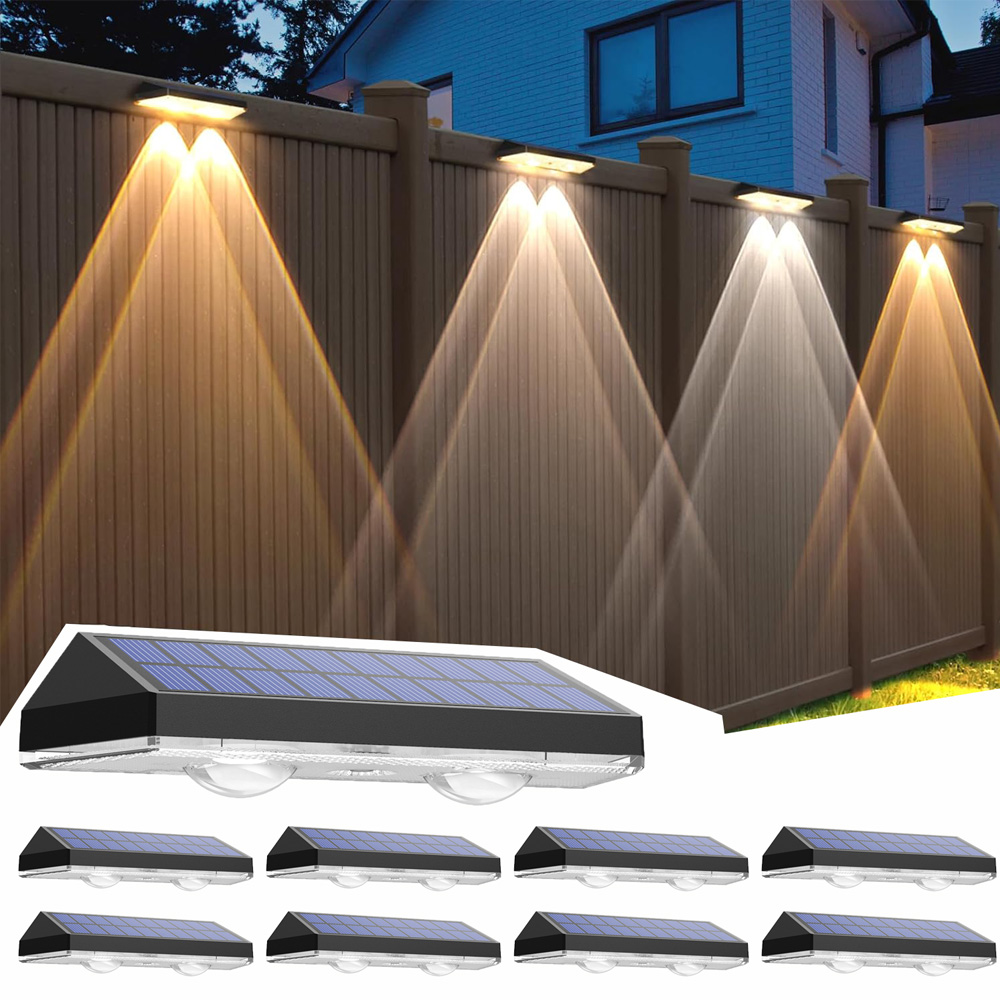 Solar Wall Light Fence Lamp - Solar Lamp Path Deck Wall Stair