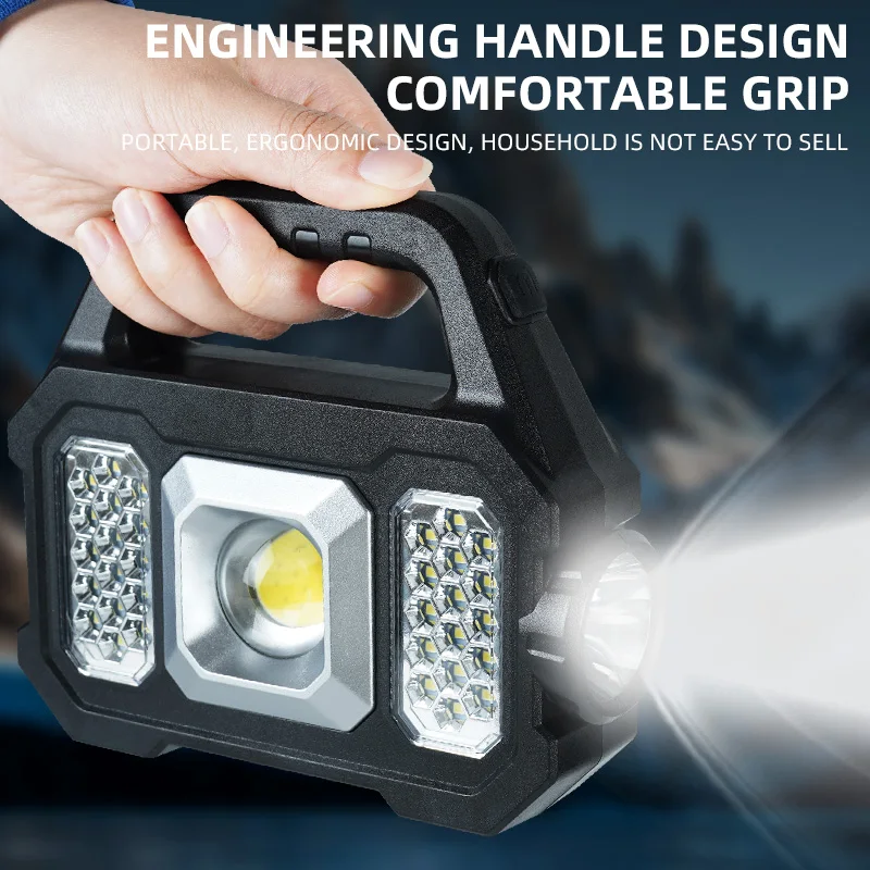 Solar Lantern Camping Collapsible - High Power Led Flashlights Rechargeable Camping