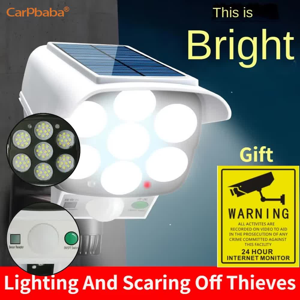 Solar Security Camera Light - Outdoor Solar Light Motion Sensor Security