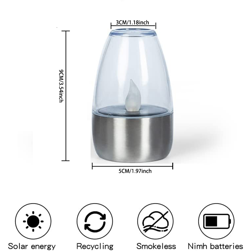 [6 Pack] Solar LED Flameless C - Solar Garden Light Dusk To Dawn review and price