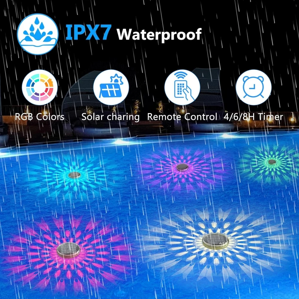 Solar Floating Pool Lights RGB - Solar Garden Spotlight Rgb review and price