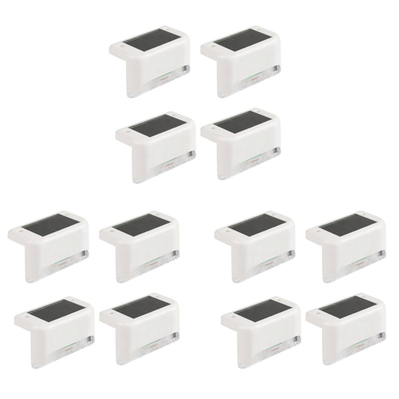 ABVG-12Pcs LED Solar Path Stai - Solar Wall Light Fence Lamp review and price