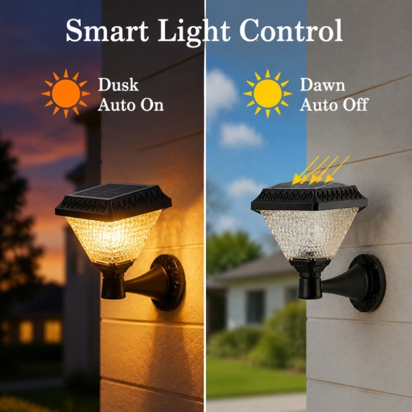 Outdoor Solar Wall Lamp 3 Colo - Solar Garden Light Dusk To Dawn review and price