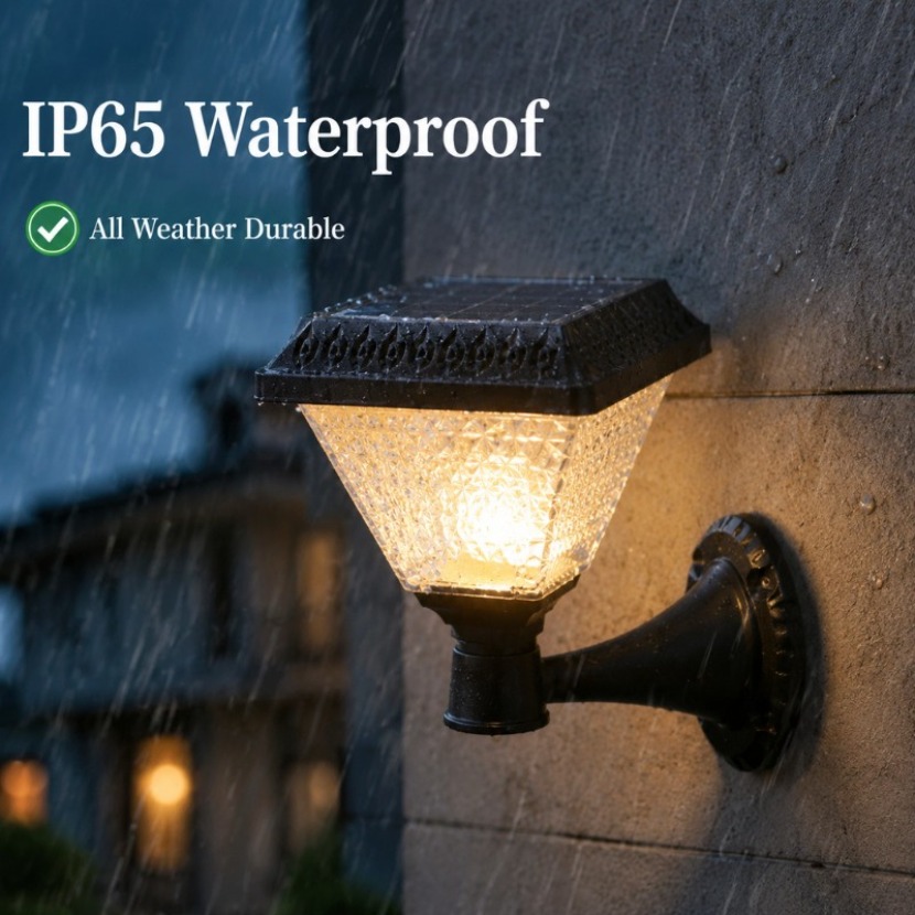 Outdoor Solar Wall Lamp 3 Colo - Solar Garden Light Dusk To Dawn review and price