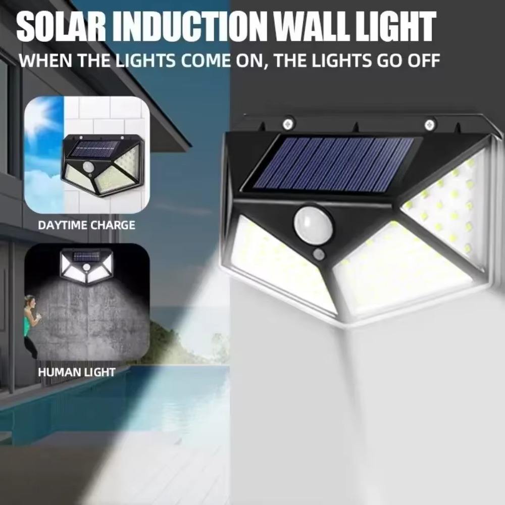 Solar Powered 100 LED Motion S - Solar Wall Light Fence Lamp review and price