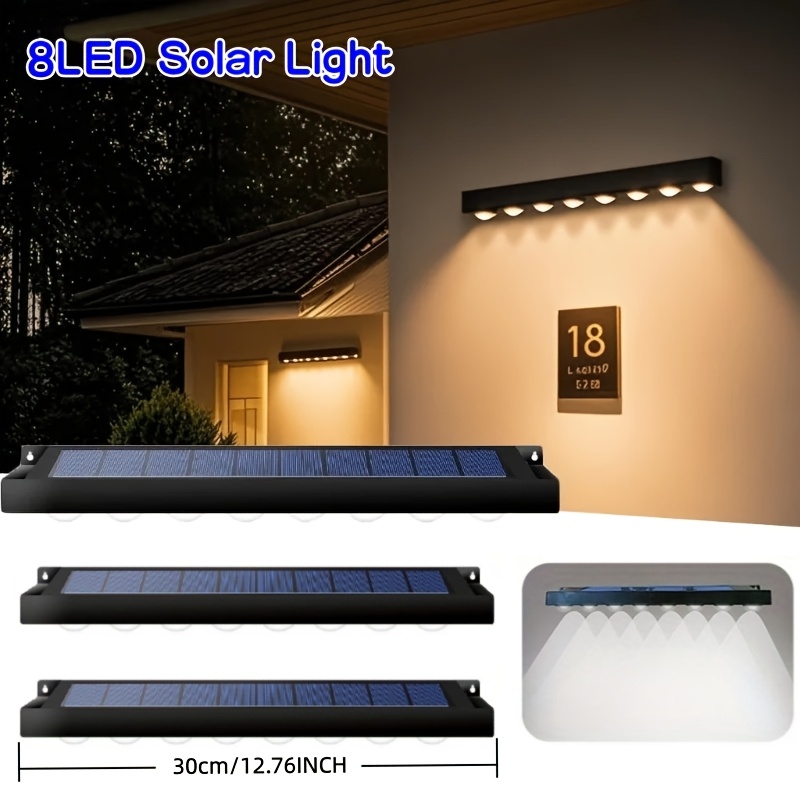 1/2/4Pcs Solar Sign Lights Out - Solar Wall Light Fence Lamp review and price
