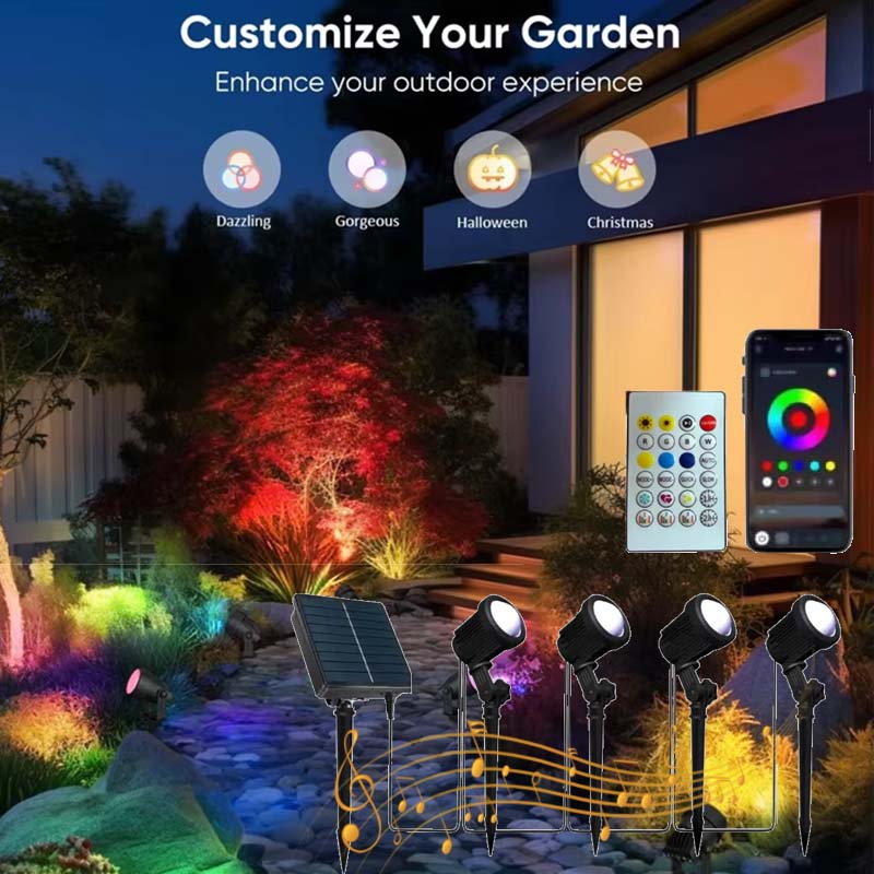 3000K/RGB Solar LED Light Outd - Solar Garden Spotlight Rgb review and price