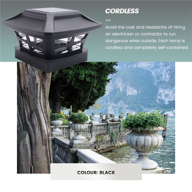 BHTS-Solar Post Cap Lights 2 L - Solar Post Cap Light 4X4 review and price