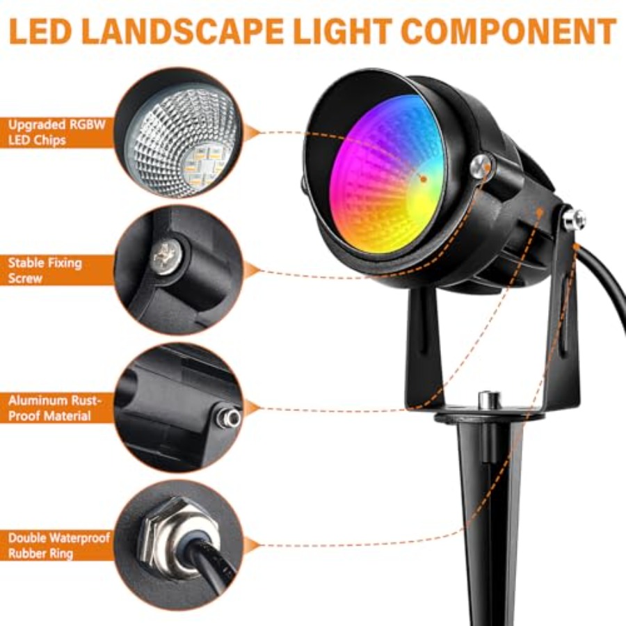 Spotlight Outdoor RGB Spot Lig - Solar Garden Spotlight Rgb review and price