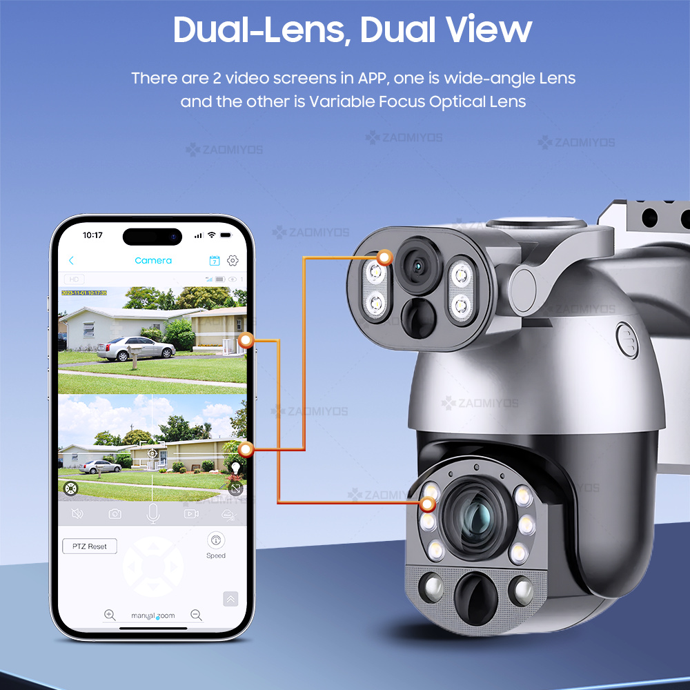 4K 50X ZOOM 10MP Solar Camera  - Solar Security Camera Light review and price