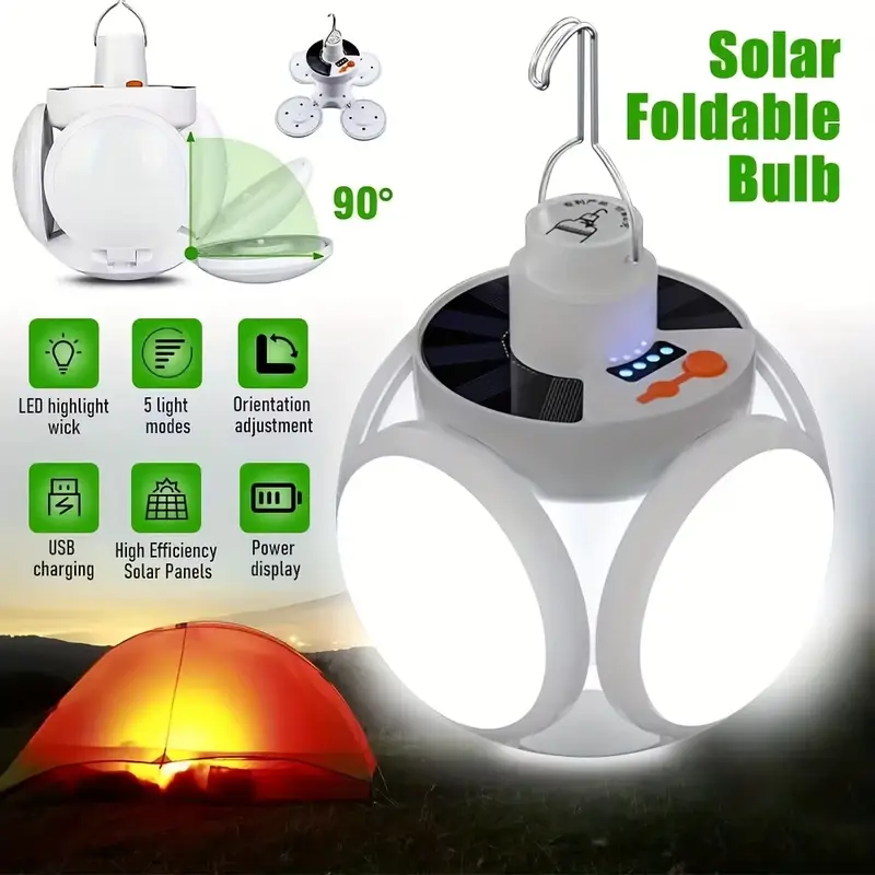 1 Solar Folding Light with USB - Solar Lantern Camping Collapsible review and price