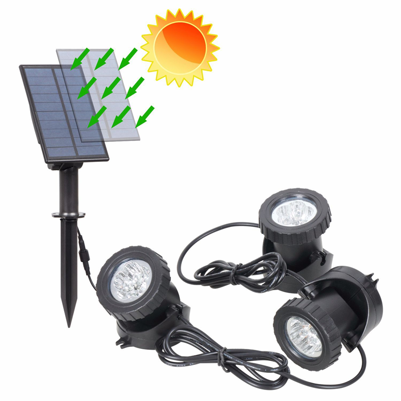 Waterproof Solar Powered Under - Solar Garden Spotlight Rgb review and price