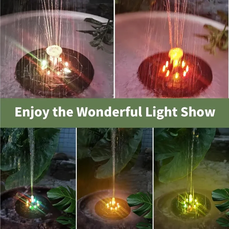 Fountain Light 7 Colors LED Li - Solar Ground Light Driveway review and price