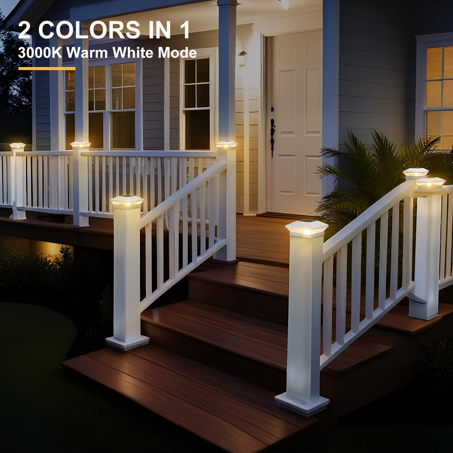 1/2PCS Solar Post Light Post C - Solar Post Cap Light 4X4 review and price