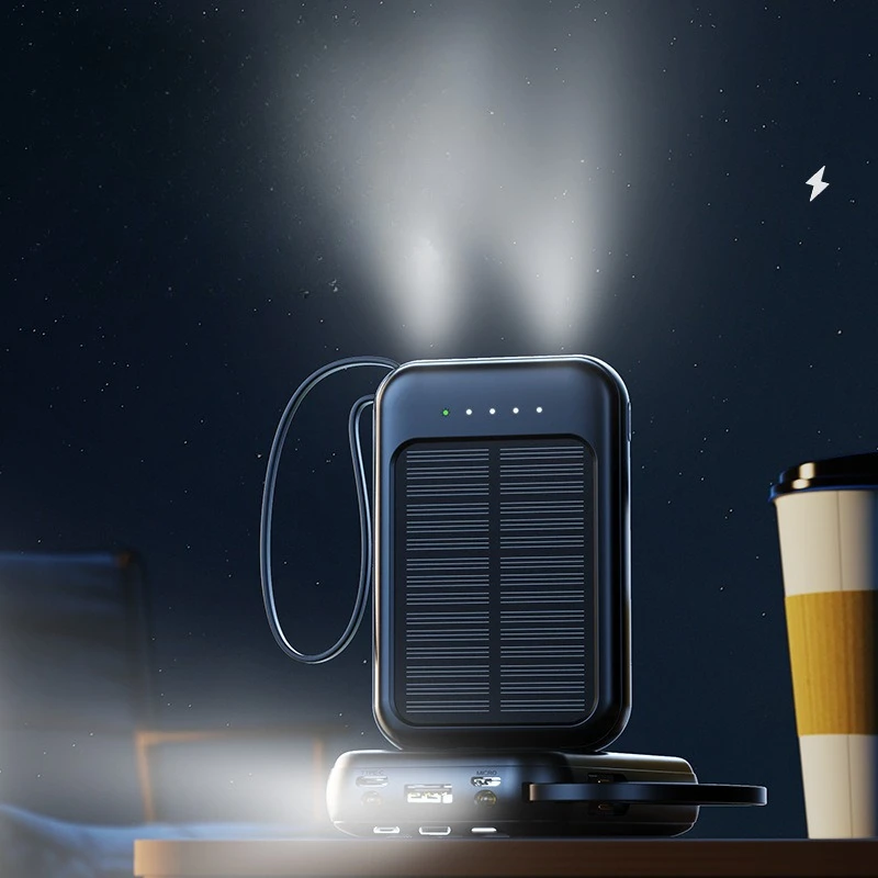 Solar Power Bank Built-in Cabl - Solar Lantern Camping Collapsible review and price