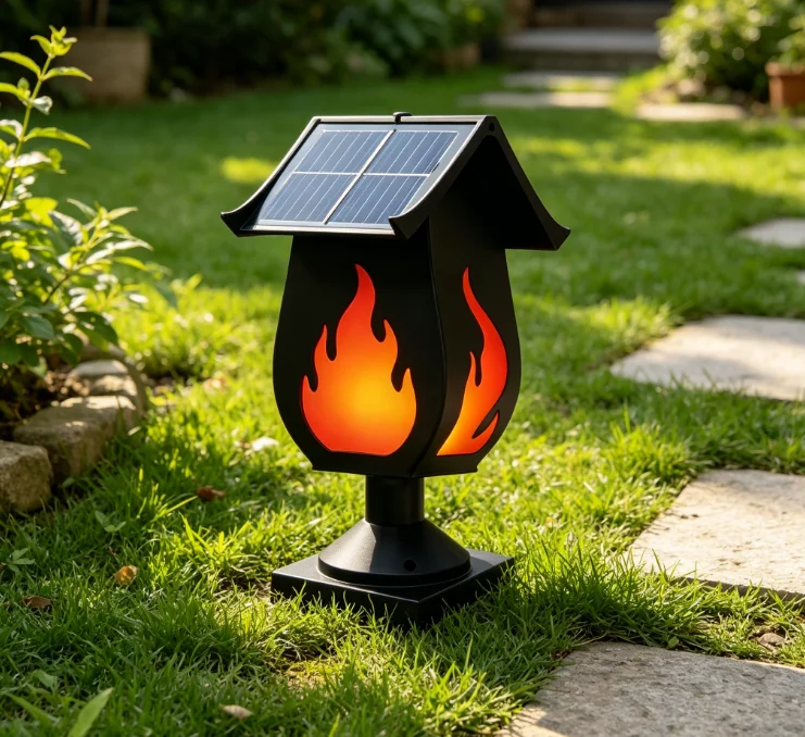 Solar Column Headlights Simula - Solar Garden Light Outdoor Waterproof review and price