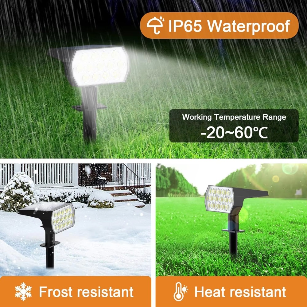 52 LED Solar Spot Lights Outdo - Solar Garden Spotlight Rgb review and price