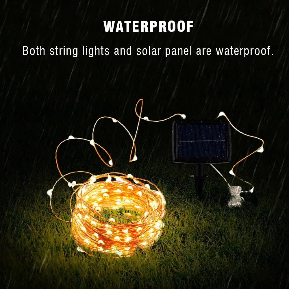 Solar String Fairy Lights 12m  - Solar String Lights Outdoor 20M review and price