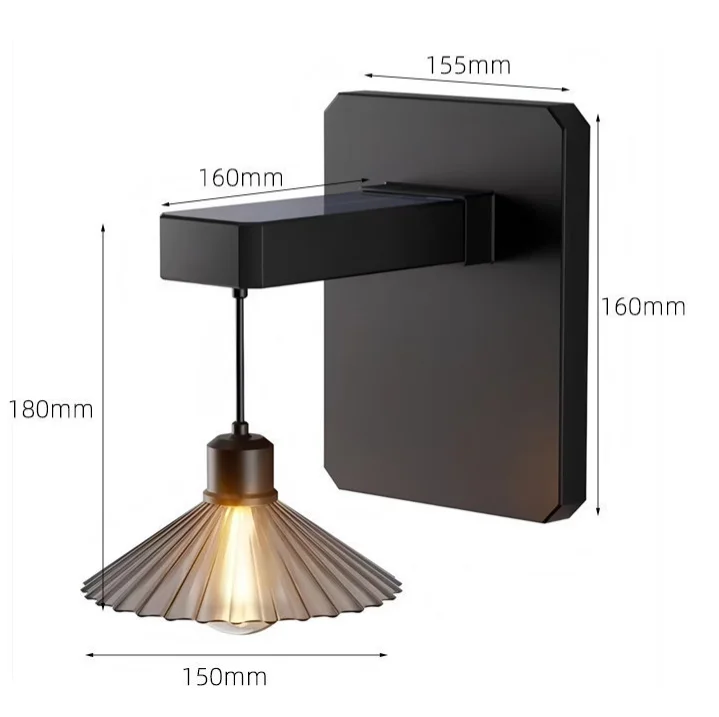 Solar Outdoor Wall Lamp Retro  - Solar Wall Light Fence Lamp review and price