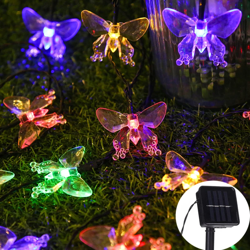 Crystal Butterfly Outdoor Sola - Solar String Lights Outdoor 20M review and price
