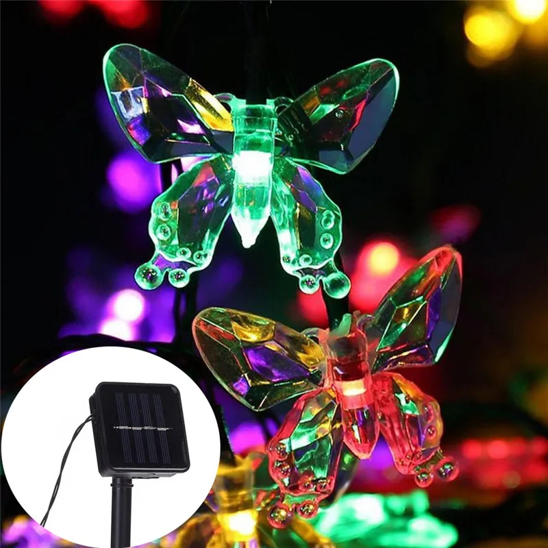 Crystal Butterfly Outdoor Sola - Solar String Lights Outdoor 20M review and price