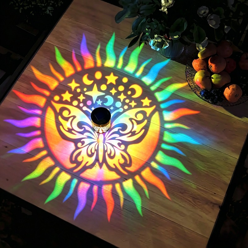 Solar Mandala Butterfly Projec - Solar Wall Light Fence Lamp review and price