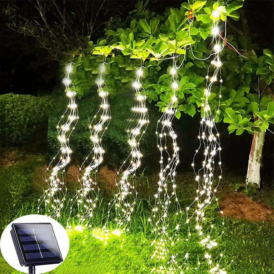 100/200Leds Solar Fairy Waterf - Solar String Lights Outdoor 20M review and price