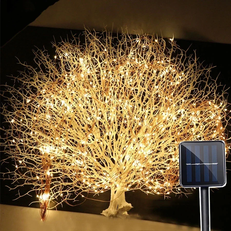 100/200Leds Solar Fairy Waterf - Solar String Lights Outdoor 20M review and price