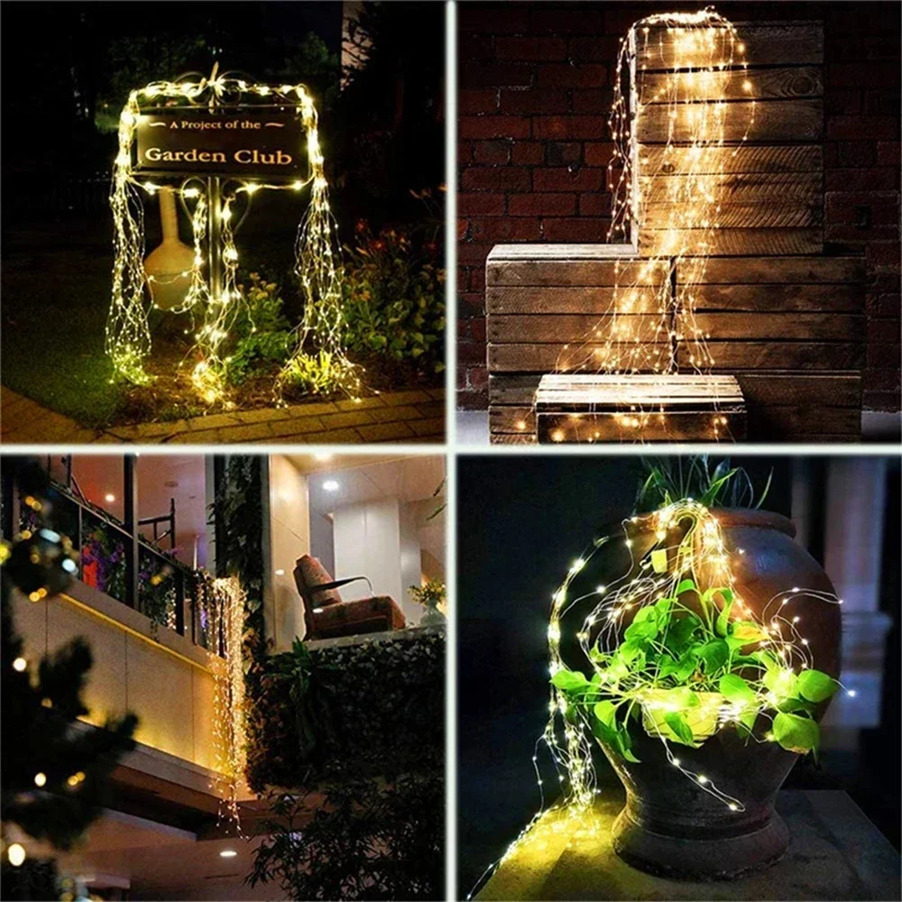 100/200Leds Solar Fairy Waterf - Solar String Lights Outdoor 20M review and price