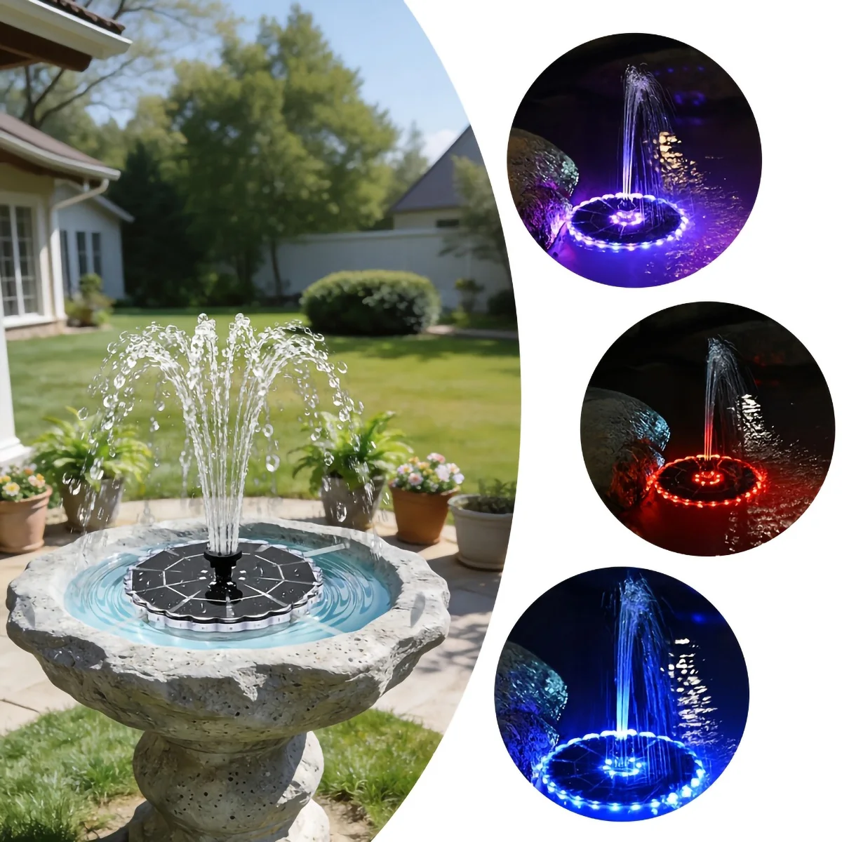 3.5W Outdoor Solar Fountain fo - Solar Ground Light Driveway review and price