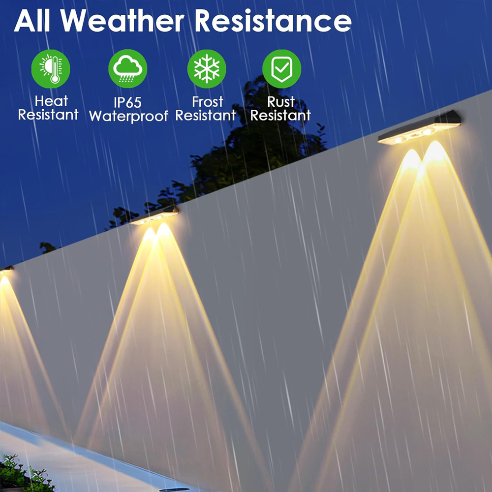 Solar Lamp Path Deck Wall Stai - Solar Wall Light Fence Lamp review and price