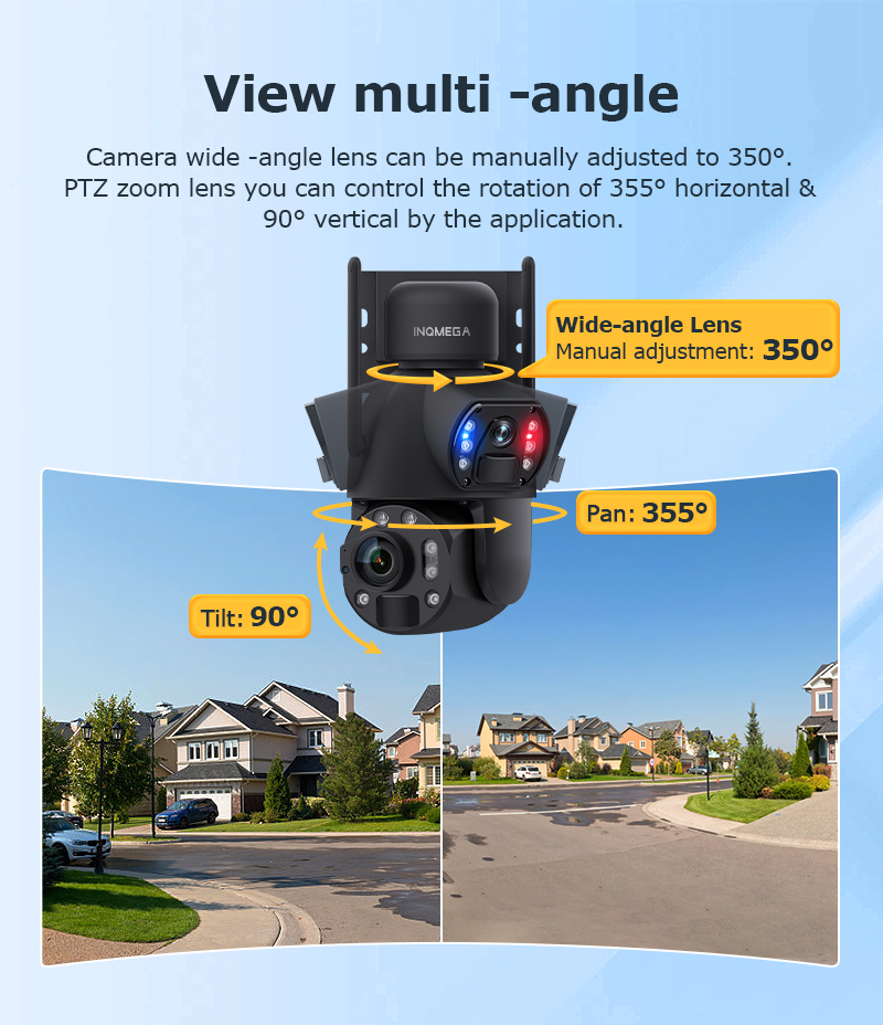 INQMEGA 6K 12MP 60X Zoom 4G So - Solar Security Camera Light review and price