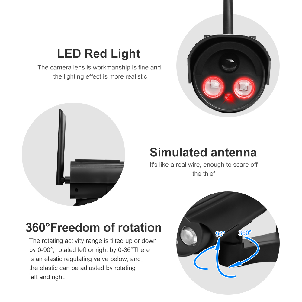 Outdoor Solar Simulation Camer - Solar Security Camera Light review and price