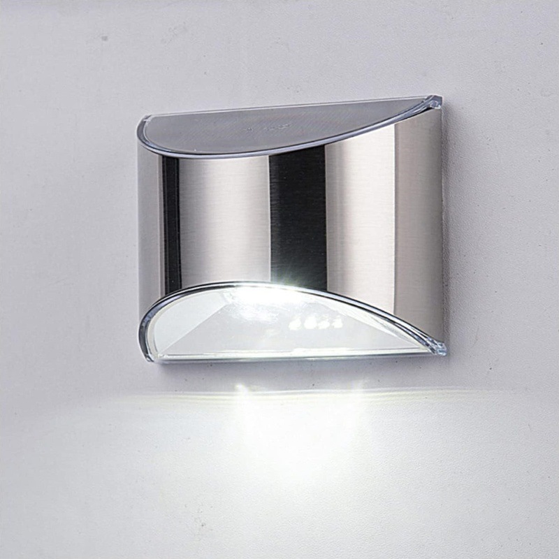 2Pcs Solar Garden Light Stainl - Solar Wall Light Fence Lamp review and price