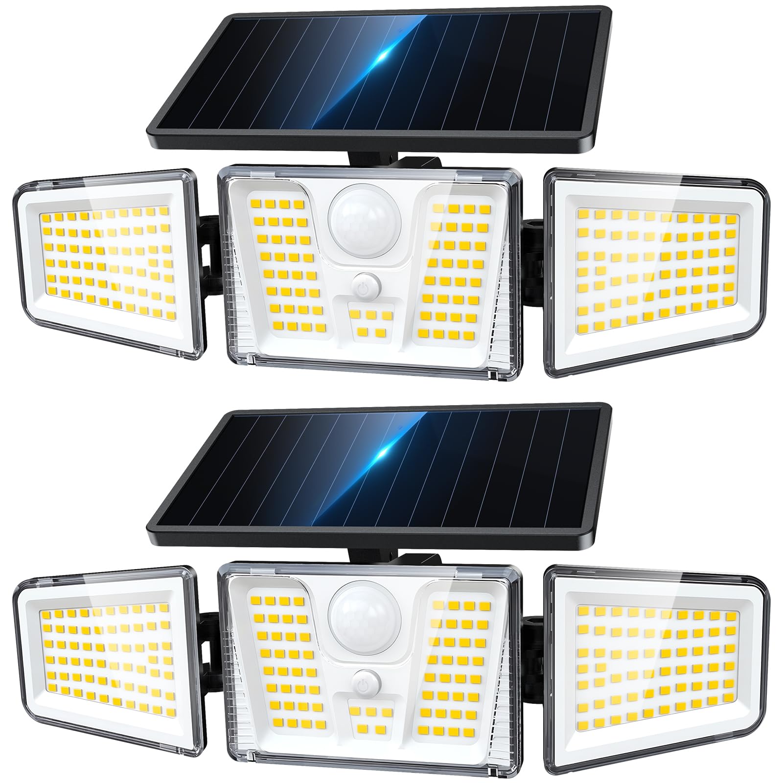 Solar Flood Lights, 210 LED Mo - Solar Post Cap Light 4X4 review and price