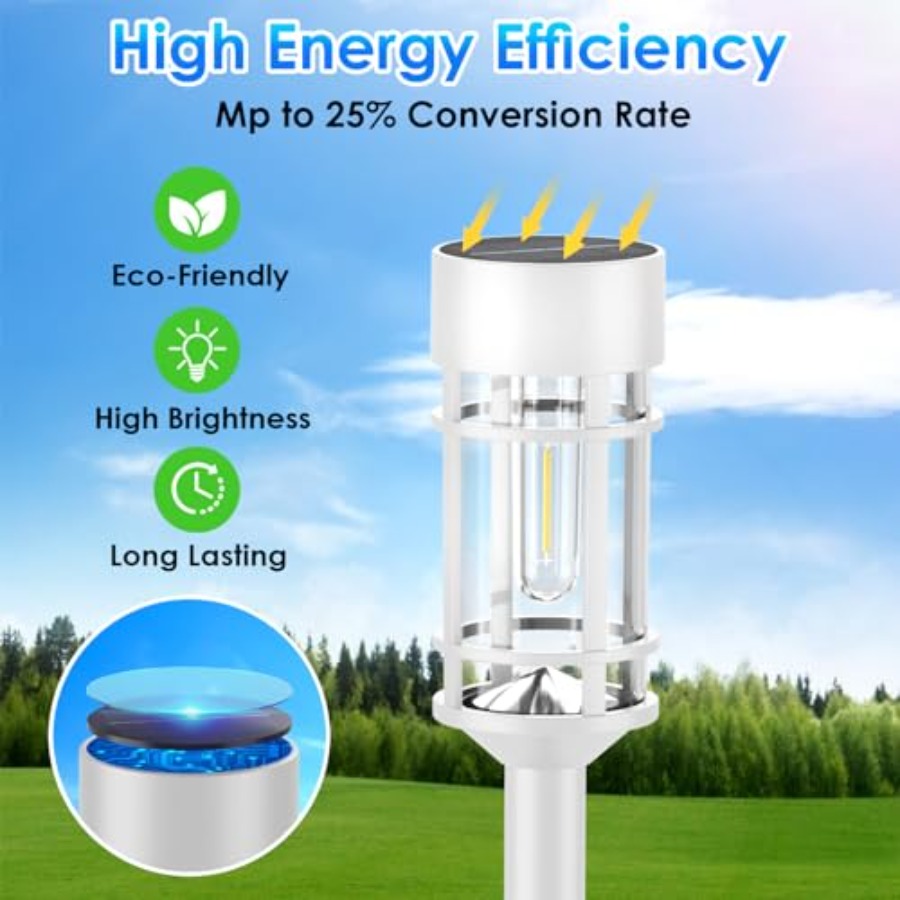Solar Pathway Lights Outdoor W - Solar Pathway Lights 8 Pack review and price
