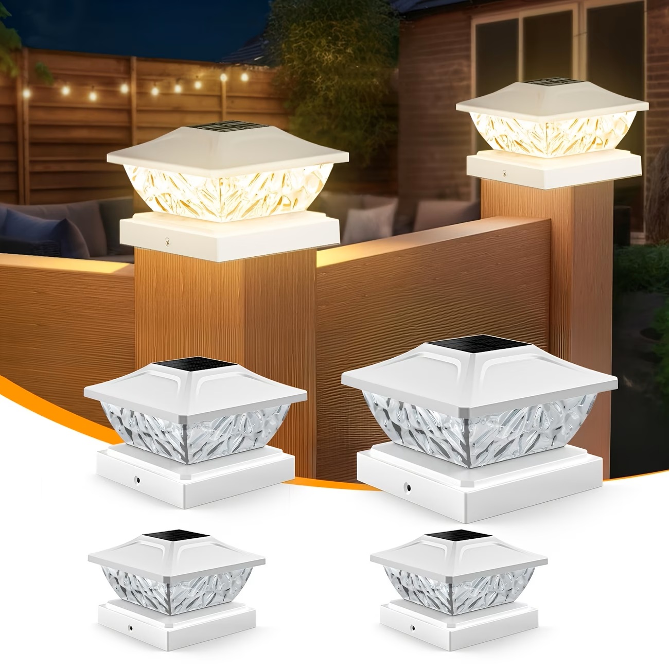 Outdoor Waterproof Villa Gate  - Solar Post Cap Light 4X4 review and price