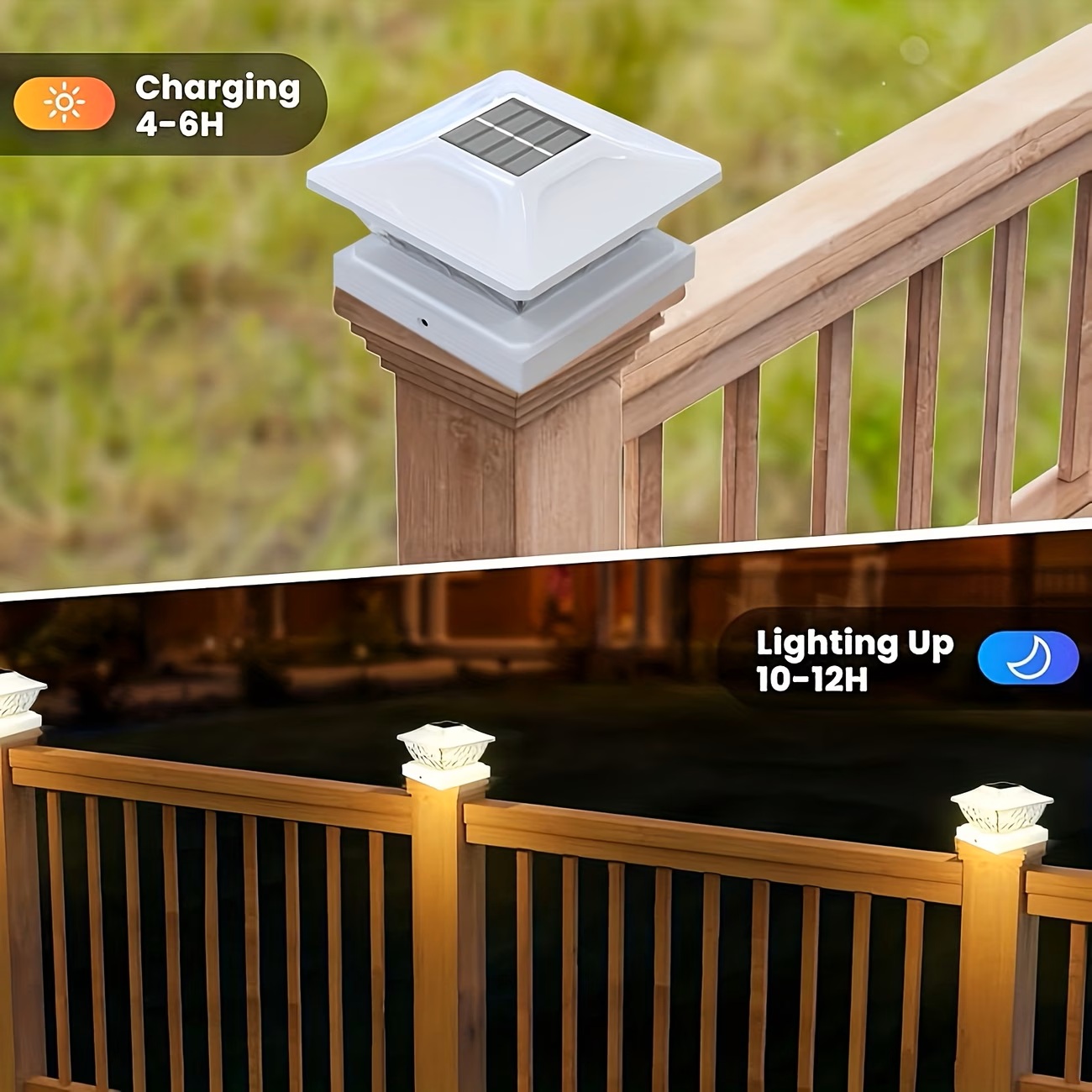 Outdoor Waterproof Villa Gate  - Solar Post Cap Light 4X4 review and price