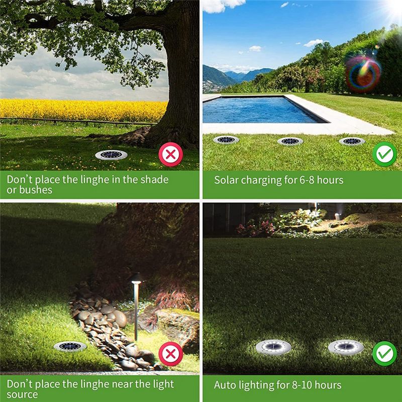 [NEW!A08R】 8-Pack Waterproof S - Solar Pathway Lights 8 Pack review and price