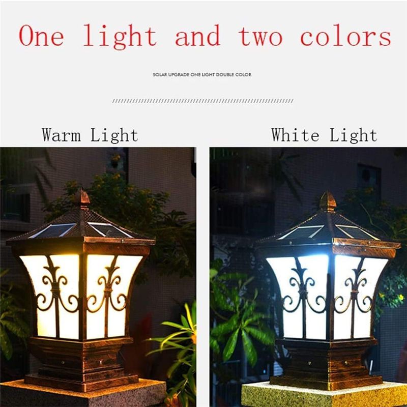 SHGO LED Solar Post Light Outd - Solar Garden Light Dusk To Dawn review and price