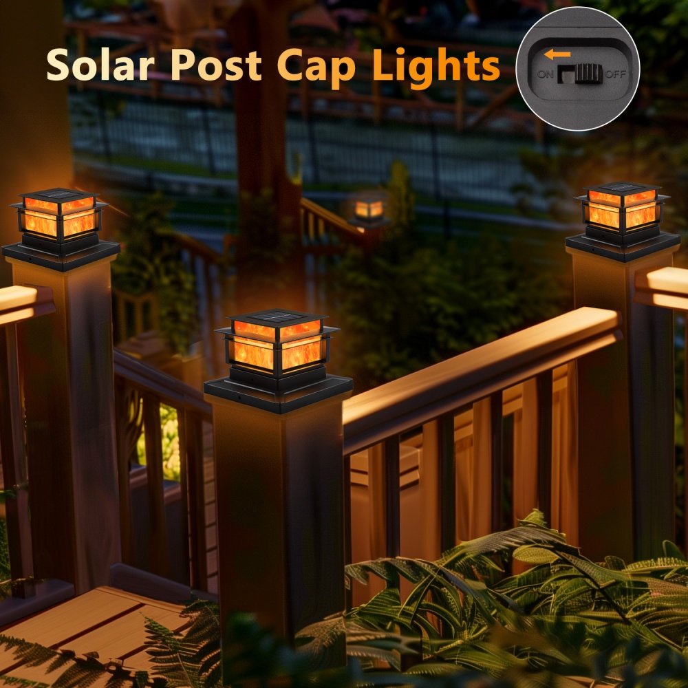 STAARIC 6 Pack Solar Post Cap  - Solar Post Cap Light 4X4 review and price