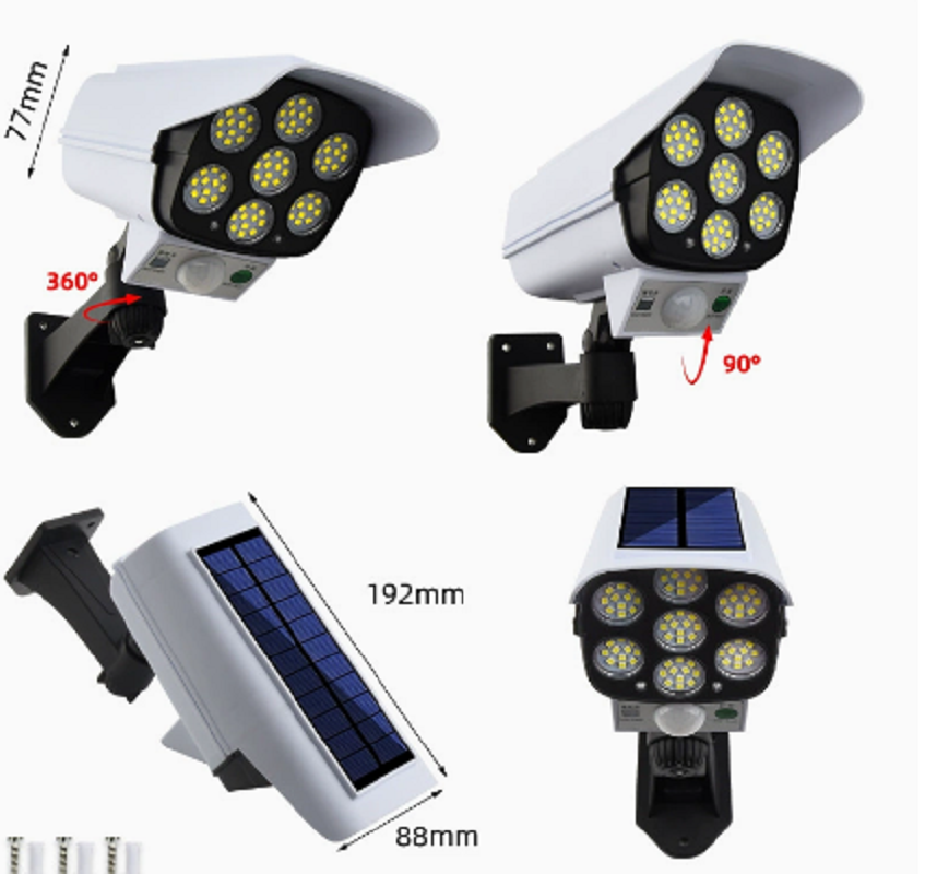 Remote Control Solar Simulatio - Solar Security Camera Light review and price