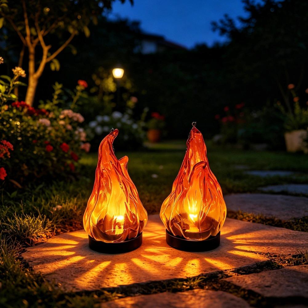 Solar Flame Hanging Lantern Li - Solar Garden Light Outdoor Waterproof review and price