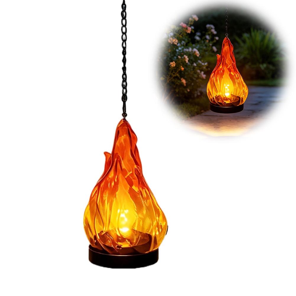 Solar Flame Hanging Lantern Li - Solar Garden Light Outdoor Waterproof review and price