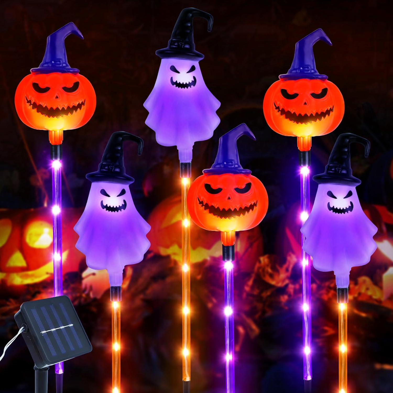 6 Pack Solar Halloween Pathway - Solar Pathway Lights 8 Pack review and price
