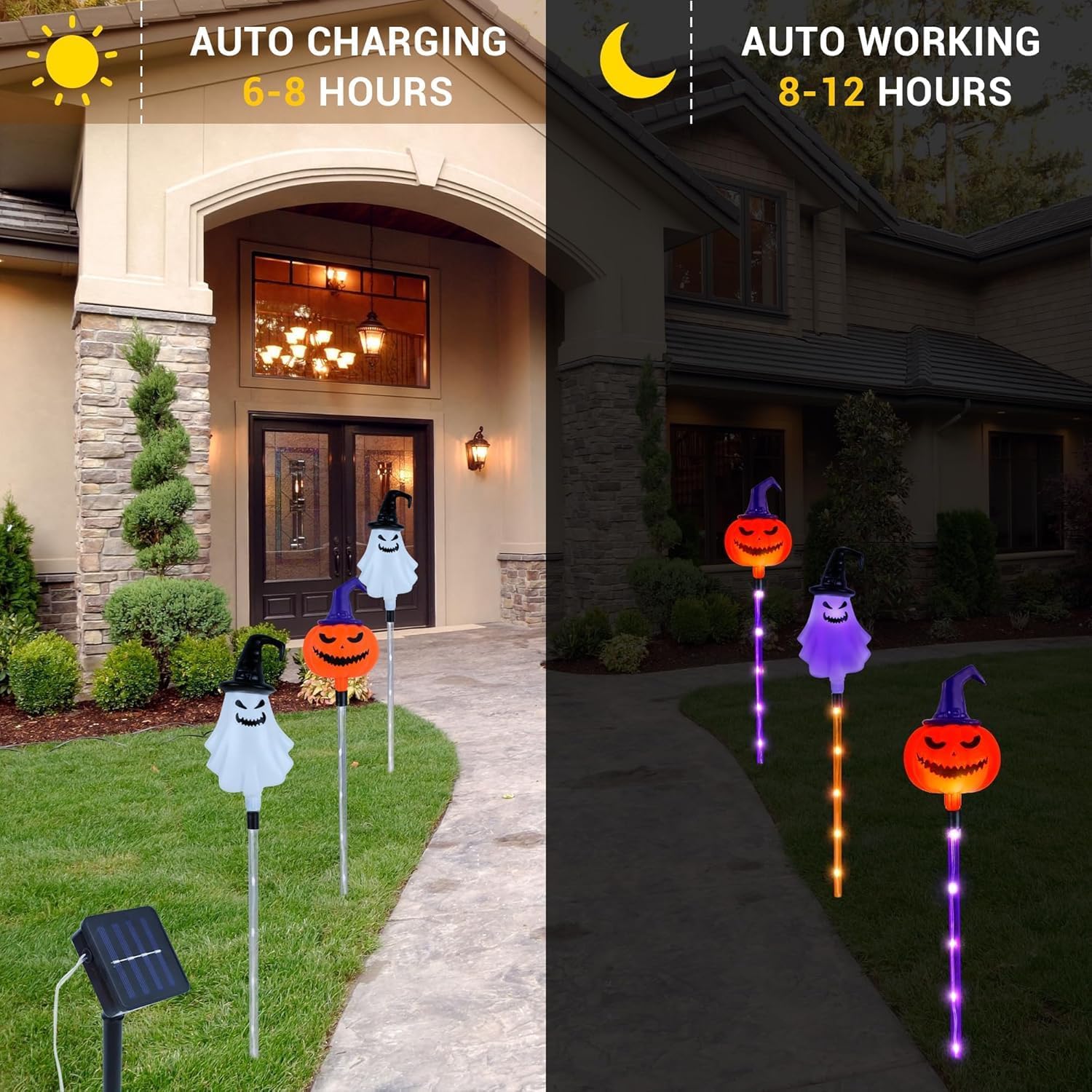 6 Pack Solar Halloween Pathway - Solar Pathway Lights 8 Pack review and price