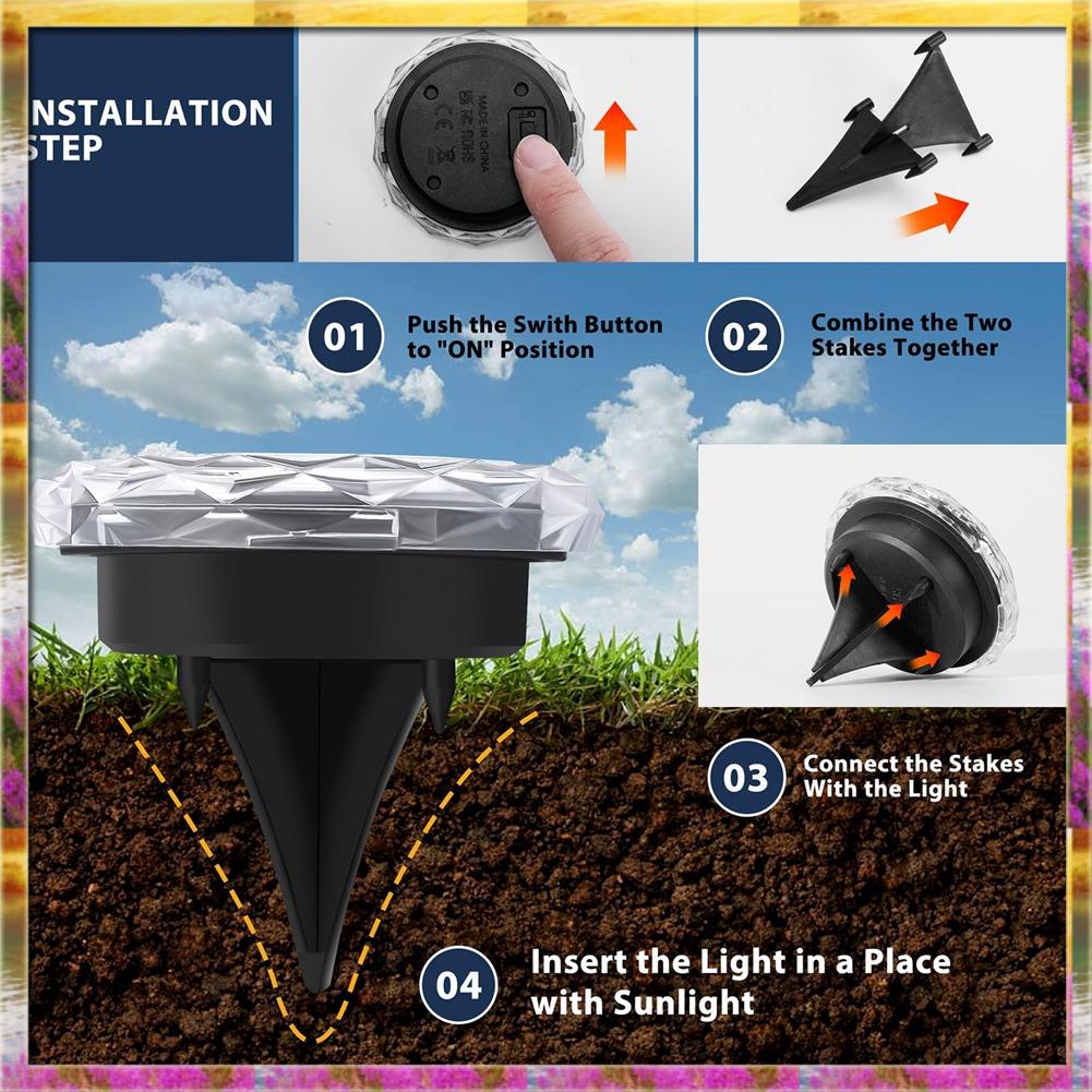 Aug. Outdoor Solar Ground Ligh - Solar Pathway Lights 8 Pack review and price